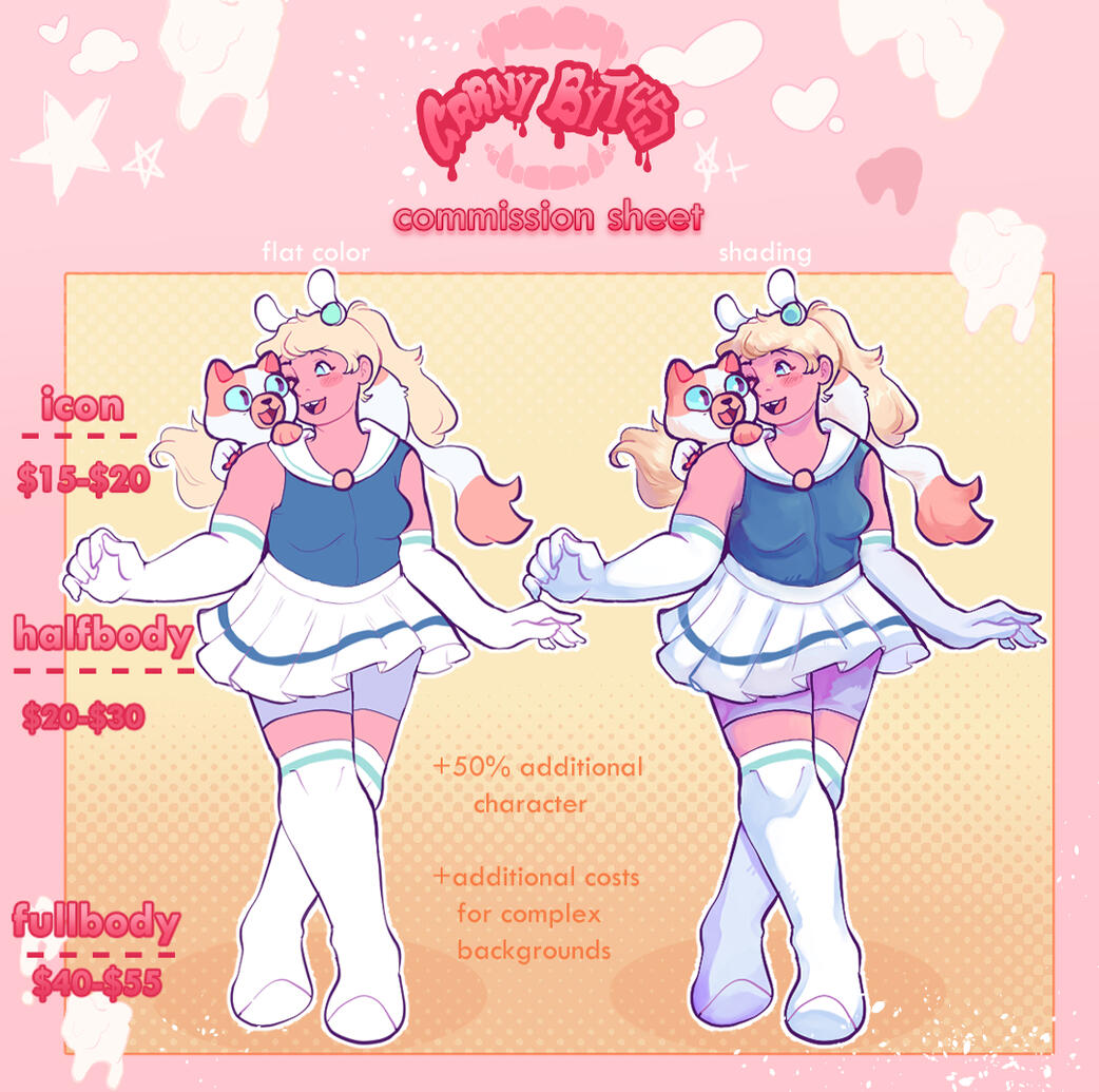 CARNYBYTES commission sheet